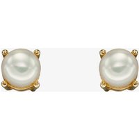 9ct Yellow Gold Freshwater Pearl June Birthstone Stud Earrings GE2331