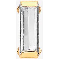 9ct Yellow Gold Baguette Cut Cubic Zirconia Single Stud Earring ES716 (1X SINGLE EARRING)