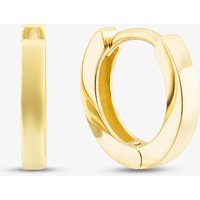 9ct Yellow Gold Hinged Hoop Earrings EBE011