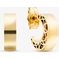 9ct Yellow Gold Filigree Half Hoop Stud Earrings 1.55.9289