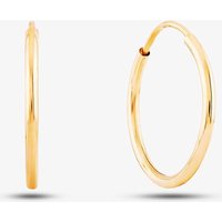 9ct Yellow Gold Sleeper Hoop Earrings GE2216