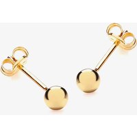 18ct Gold 4.0mm Plain Ball Stud Earrings 7.55.0583