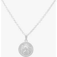 Silver Small Round St Christopher P30-8051-SC1118