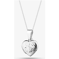 Fashionista Silver Silver Engraved Heart Locket L17E150408 N2326