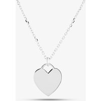 T.H.Baker Women's Silver Classic Mum To Be Heart Pendant Necklace THB001504 | Size: 16-18inch