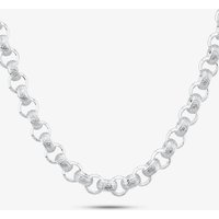 Silver 20 Inch Patterned Belcher Chain HLRB-900-AG-20