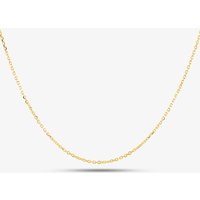 T.H.Baker Women's Gold Plated 20 Inch Trace Chain CA4DC040/0.50 GP | Size: 20 inches