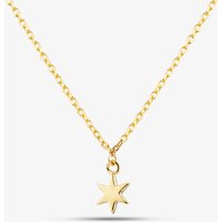 Yellow Gold Tone Plated Sterling Silver Star Pendant AN3042/G