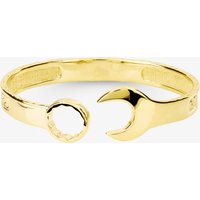 Gold Plated Large Spanner Torque Bangle S8032Y