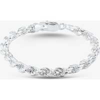 Silver 7.5 Inch Rope Chain Bracelet SDCR-560-AG-7.5
