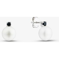 Fashionista Silver Sterling Silver Freshwater Pearl Stud Earrings AE19661BKZ-WFM/R