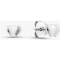 Sterling Silver Double Heart Stud Earrings SE269XXXX0000R1