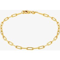 LUXE Silver Gold Plated Paperlink Chain Bracelet 8.26.0062