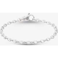 Argentium Silver 7.6 Inch Anchor Chain Bracelet ARG-943030-7.6