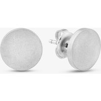 Bourne and Wilde Stainless Steel Round Plain Stud Earrings OSE-689S