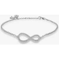 Rosa Lea Women's Pave Infinity Bracelet AE-950632HA-1 in Silver
