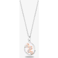 Rosa Lea Women's Bubble Ring Pendant BJ-P3255CRG0.5 in Silver | Size: 18 inches