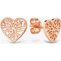 Rosa Lea Open Leaves Heart Stud Earrings AM-2THB010406