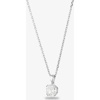 Starbright Women's Silver 8mm Cushion-cut Cubic Zirconia Pendant E3858P-8x8M 3A
