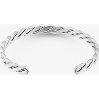 Bourne and Wilde Stainless Steel Flat Twist Cuff Bangle OSB-2309S-MATT