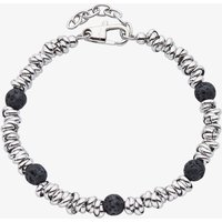 Unique Stainless Steel Lava Stone Chain Bracelet LAB-279/21CM