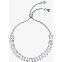 Ted Baker ISABELA Silver Tone Plated Crystal Baguette Toggle Bracelet TBJ3779-01-02
