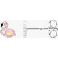 Fleur Kids Sterling Silver Pink Flamingo Stud Earrings AZE257504