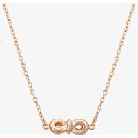 Petite Diamonds Rose Infinity Bow Necklace DP346CRRG0.5(T)