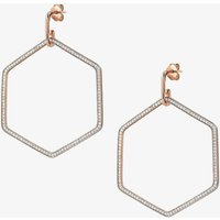 Nomination Emozioni Sterling Silver Cubic Zirconia Big Hexagon Earrings 147805/001