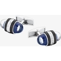 Montblanc StarWalker Men's Steel & Blue Lacquer Cufflinks