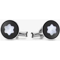 Montblanc Mother Of Pearl Snowcap Emblem Cufflinks 123810