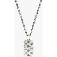 Gucci Signature Silver InterlockingG & Bee Tag Necklace YBB72826500100U