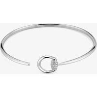 Gucci Horsebit 18ct White Gold 17cm Diamond Bangle YBA832971001017