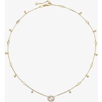 Gucci Interlocking 18ct Yellow Gold Diamond Necklace YBB72940200200U