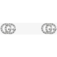 Gucci GG Running 18ct White Gold Diamond Stud Earrings YBD48167800100U