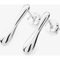 Lucy Quartermaine Silver Drop Stud Earrings DS1