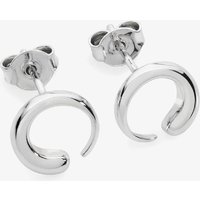 Lucy Quartermaine Silver Luna Stud Earrings LS1