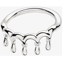Lucy Quartermaine Silver Waterfall Five Drop Fashion Ring WFR1M N