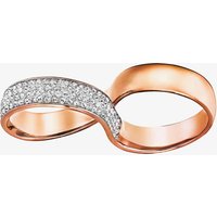 Swarovski Exist Rose Gold Tone Infinity Ring 5221588-52 (L1/2)