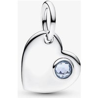 PANDORA March Birthstone Heart Dangle Charm 794295C03