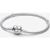 PANDORA Moments Silver Heart Clasp Bracelet 590719-19