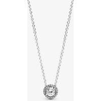 PANDORA Round Sparkle Halo Necklace 396240CZ-45