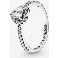 PANDORA Silver Elevated Heart Ring 198421C01-58