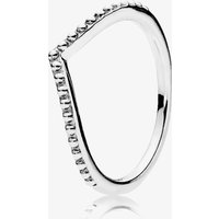 PANDORA Sterling Silver Beaded Wish Ring 196315-48