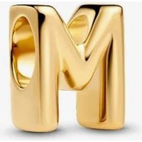 PANDORA 14ct Gold Plated Letter M Alphabet Charm 763959C00