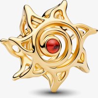 PANDORA 14ct Gold-plated Sun Openwork Charm 764625C01