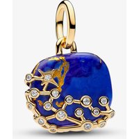 PANDORA Celestial 14ct Yellow Gold Plated Blue Constellation Dangle Charm 765040C01