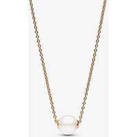 PANDORA 14ct Gold Plated Treated Freshwater Pearl Necklace 363167C01-45