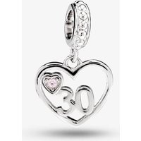 Rosa Lea Women's 30 Heart Dangle Charm AM-2THB012604 in Pink