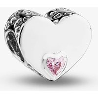 Rosa Lea Women's Pink Offset Heart Charm AM-2THB005904-Pink